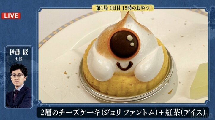 選んでくれなきゃイタズラしちゃうぞ！？伊藤匠七段、一つ目オバケのハロウィンスイーツでパワーチャージ 藤井聡太竜王はモンブラン注文