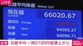 日経平均 一時2100円超値上がり