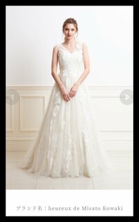 桃『みてるだけでうっとり、ウェディングドレス。』