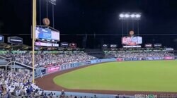 なんで入るの…？ 大谷翔平、当てただけで“まさかの逆方向弾”「すげえな」異常に伸びる打球→野手の頭上を“ゆっくり通過” 