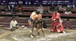 照強 ２度のつっかけ、変化から送り出しで４勝目 元栃煌山・清見潟親方「しっかり合わせて」