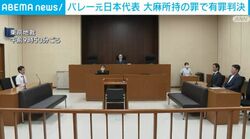 バレー元日本代表 大麻所持の罪で有罪判決