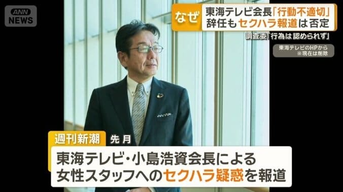 女性スタッフらに抱きつく写真が週刊新潮に掲載された