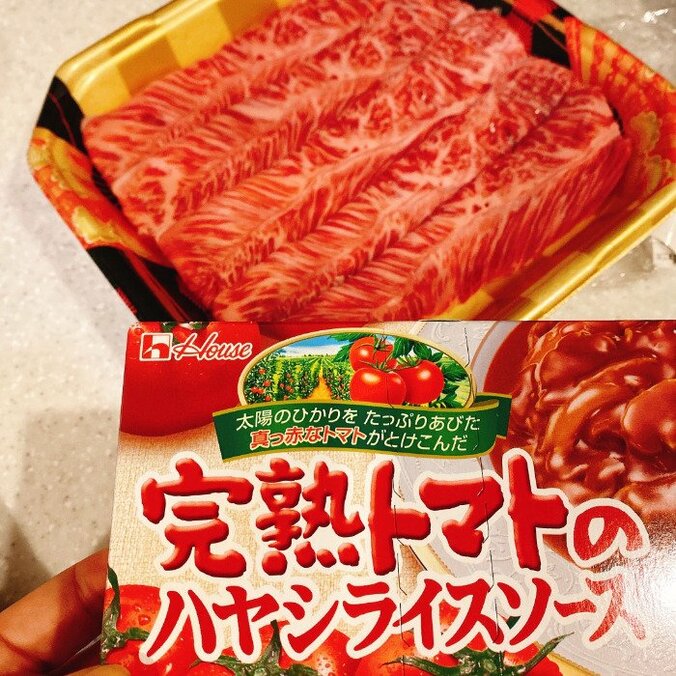 川田裕美アナ、“ちょっといいお肉”で作るハヤシライス「早くできるし美味しい」 1枚目