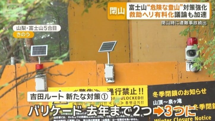 バリケードを3重に強化