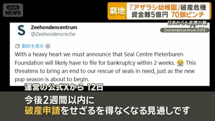 運営の公式Xから　12日