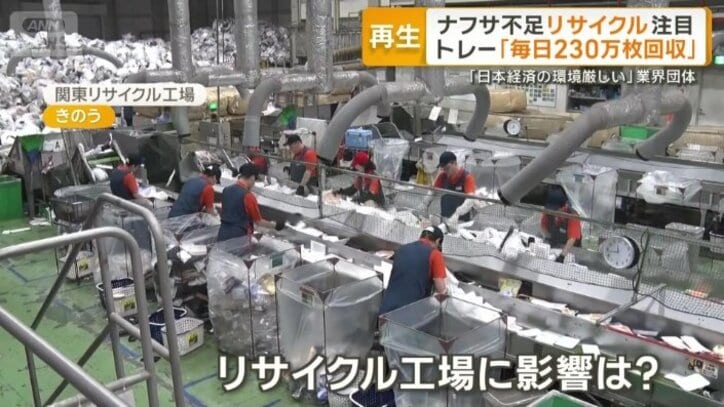 リサイクル工場に影響は？