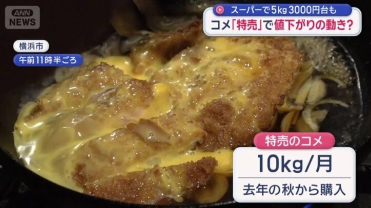 飲食店を営む女性が買うコメの価格