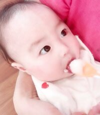 アレクサンダー『離乳食うまく食べれた^ ^』