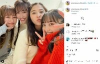 玉井詩織、ももクロ集合ショットを公開 ファンが「最高で最強の4人」「尊すぎる...神様...」と喜び