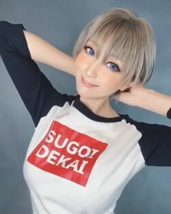 美人コスプレイヤーのカモミールが“献血の日”に「宇崎ちゃんは遊びたい！」のコスプレ披露