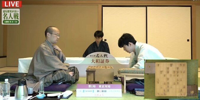 「棋士が一番好きそうな局面を迎えた」渡辺明名人VS藤井聡太竜王 本格的な戦いへ／将棋・名人戦七番勝負第1局 1枚目