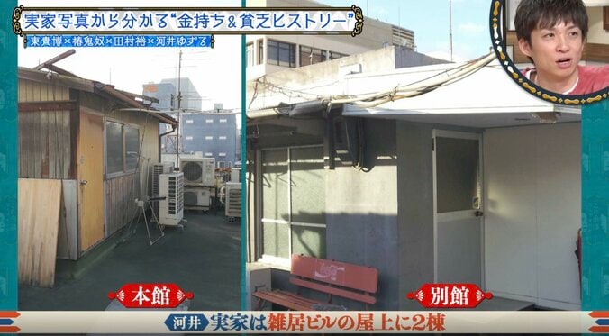 “貧乏芸人”河合ゆずる、屋上にあった衝撃の実家を公開 「絶対に触らないでと言われてた」驚きの特殊事情も告白 4枚目