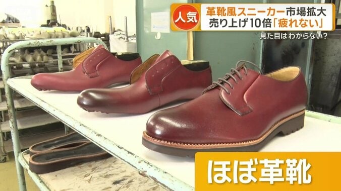 見た目はほぼ革靴