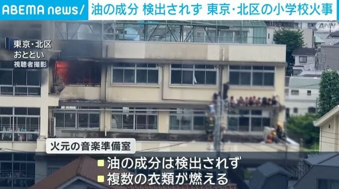 避難する児童ら