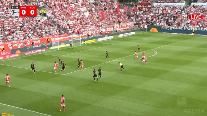 「１人だけコマ送り」マインツ佐野海舟にファン驚愕！「ドリブルがキレキレ」「積んでるエンジン違うわ」絶品回収→３人突破で決定機演出の瞬間 4枚目