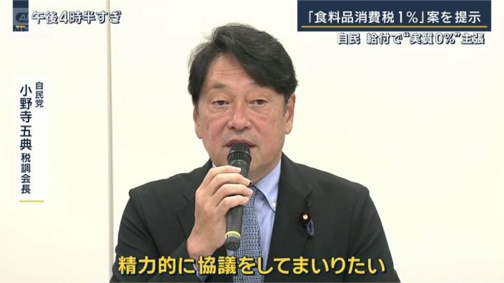 自民党　小野寺五典税調会長