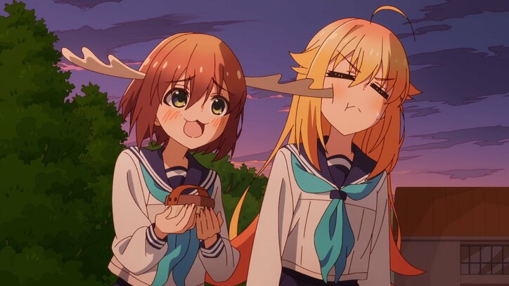 アニメ「しかのこのこのここしたんたん」場面カット2