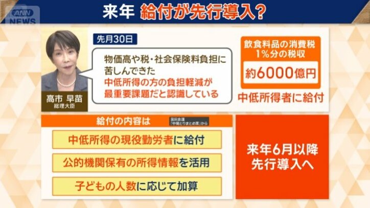 「給付付き税額控除」を先行導入？