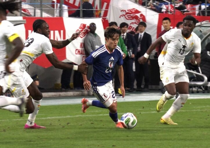 【写真・画像】感嘆！久保建英の“隠れスーパープレー”「1.5秒のタメ＆メッセージ付きパス」で佐野海舟に信号 先制点演出の一部始終　1枚目