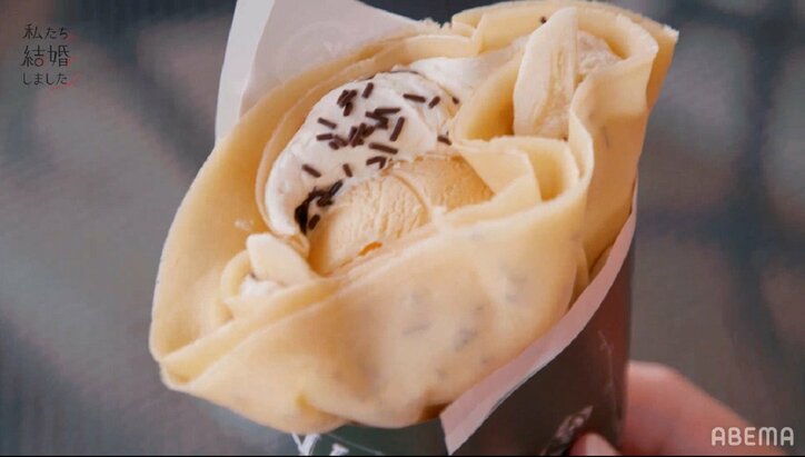 足立梨花、夫・塩野瑛久の実家・クレープ屋を訪問、塩野のクレープ作りに「すごい」「本当に美味しい！」と絶賛『私たち結婚しました2』第4話