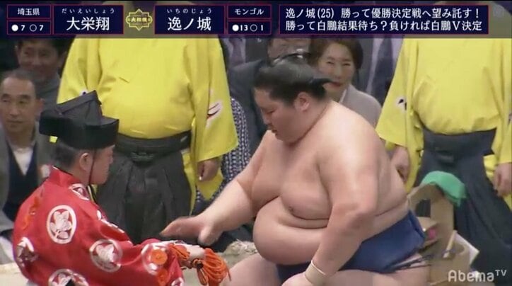 逸ノ城が14勝1敗で殊勲賞　初優勝届かずも三役復帰、大関取りの道へ