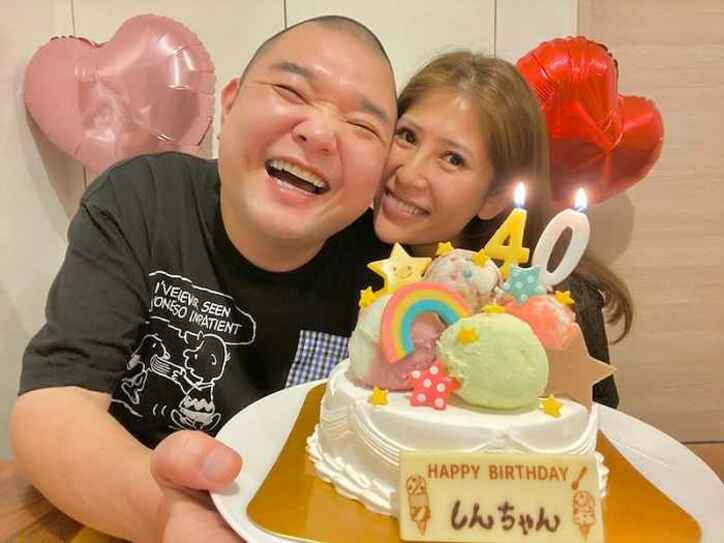  内山信二の妻、夫の40歳の誕生日を祝福「一緒にいても飽きさせない人」 
