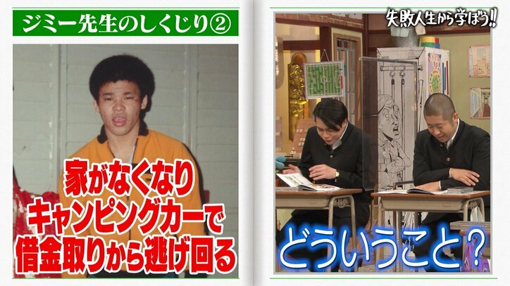 ジミー大西、借金取りからキャンピングカーで逃げ回った過去を告白