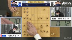 「あ！駒柱できました」2度の出現に解説陣「珍しいですね」 広瀬章人八段は「これはきっと“使われる”（笑）」／将棋・ABEMAトーナメント