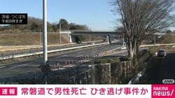 常磐道で男性死亡 ひき逃げ事件か