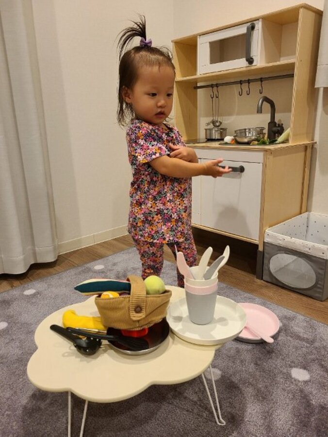 小原正子『IKEA』の誕プレを受け取った娘の反応「楽しそう」「成功でしたね」の声 1枚目