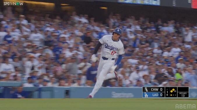 【写真・画像】大谷翔平、“爆速”ホームインの瞬間　異次元のスピードでファンを圧倒「足はやっ！」「この走塁はエグい」