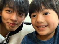 「2人ともお目々ぱっちり」竹内涼真、そっくり子役との2ショットにファンも驚き