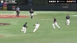 「6-5-6-4」の変則ゲッツー 里崎氏はサード安田の好判断を称賛「ジャストタイミングで投げている」