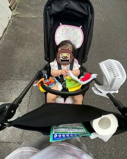  丸山桂里奈、娘との散歩中に危なかった出来事「アスファルトの近くなのにいたから驚いた」 