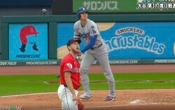 ウソだろ…！？ 大谷翔平、逆方向弾に“イライラ”「そらキレる」「すげえ表情」 まさかの被弾… 投手の様子がおかしくなる