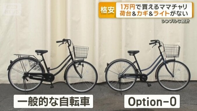 一般的な自転車とOption-0