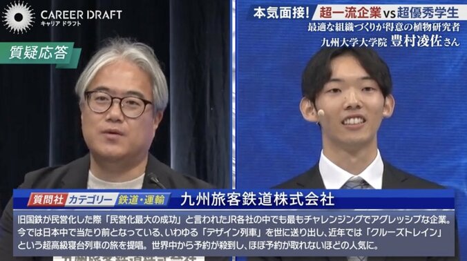 九州旅客鉄道株式会社の担当者