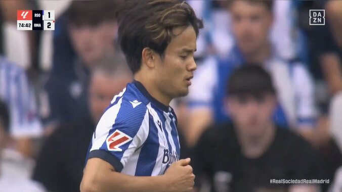 久保建英、スペイン代表との華麗なワンツーでRマドリード守備に風穴「異次元」「いい相棒みつけたな」DF2枚剥がしでチャンスメイクの瞬間 5枚目