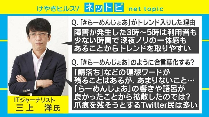 Twitter障害でトレンド入り 「#らーめんじょあ」とは？
