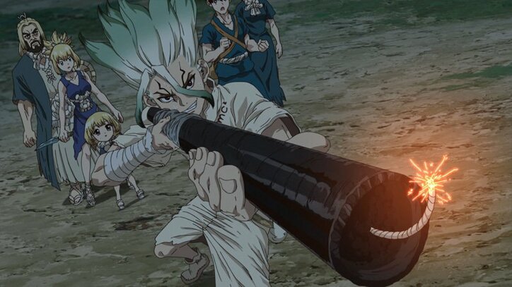 アニメ「Dr.STONE」第18話、司軍の奇襲で窮地に…先行カット公開