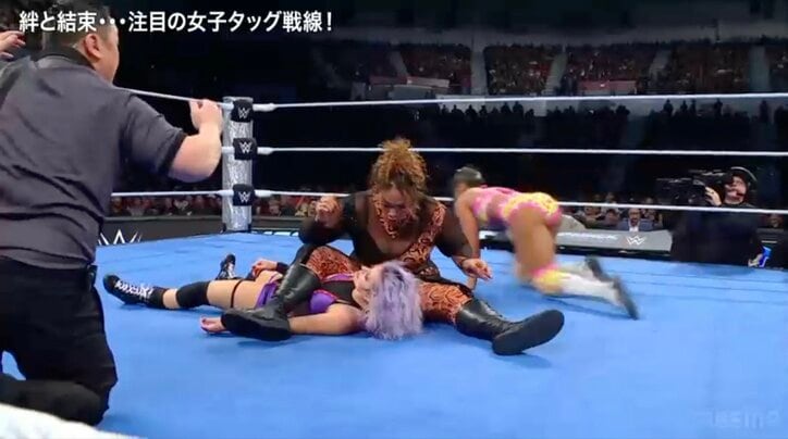 【映像】“超重量級”女子レスラーが痛恨の「誤爆」
