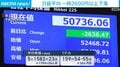 日経平均 一時2600円以上下落