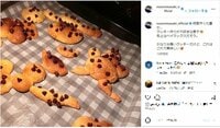佐々木希、息子が作ったベイマックスクッキーを公開し「優しい息子さん」「全部美味しそう」の声