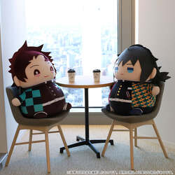 『鬼滅の刃』炭治郎＆義勇がBIGサイズのぬいぐるみ「もっとおっきいまめめいと」になって登場