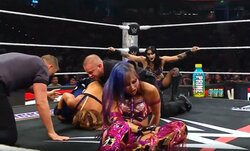 「足が変な方向に…」女子レスラー、試合中に苦悶…メディカル駆けつけ騒然のアクシデントに選手、ファン悲痛