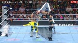 これは痛い…“顔面偏差値高すぎ”女子レスラー、落下先に「はしご」で股を強打…日本人レスラーらの狡猾な技に悶絶