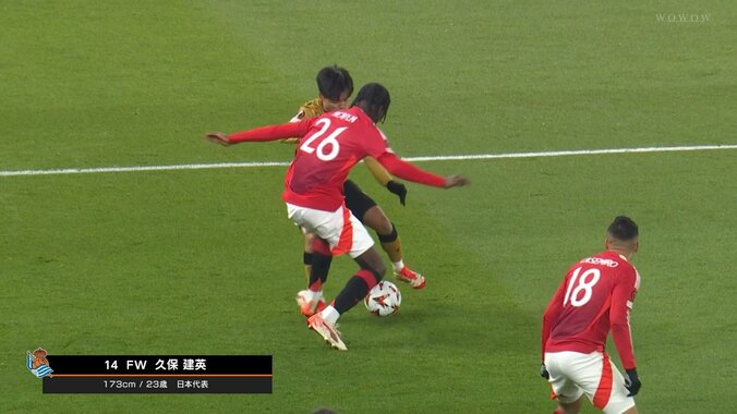 【映像】久保建英、絶品フェイント＆股抜き縦突破