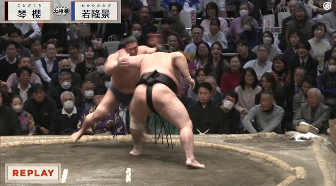 若隆景の左足が…