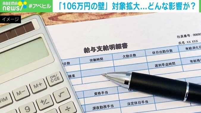 今までと同じ働き方なのに“手取り額が減る”!? パート収入の「106万円の壁」対象拡大の影響 1枚目